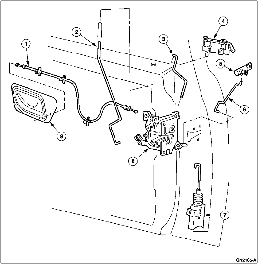 Ford Explorer Door Parts Diagram