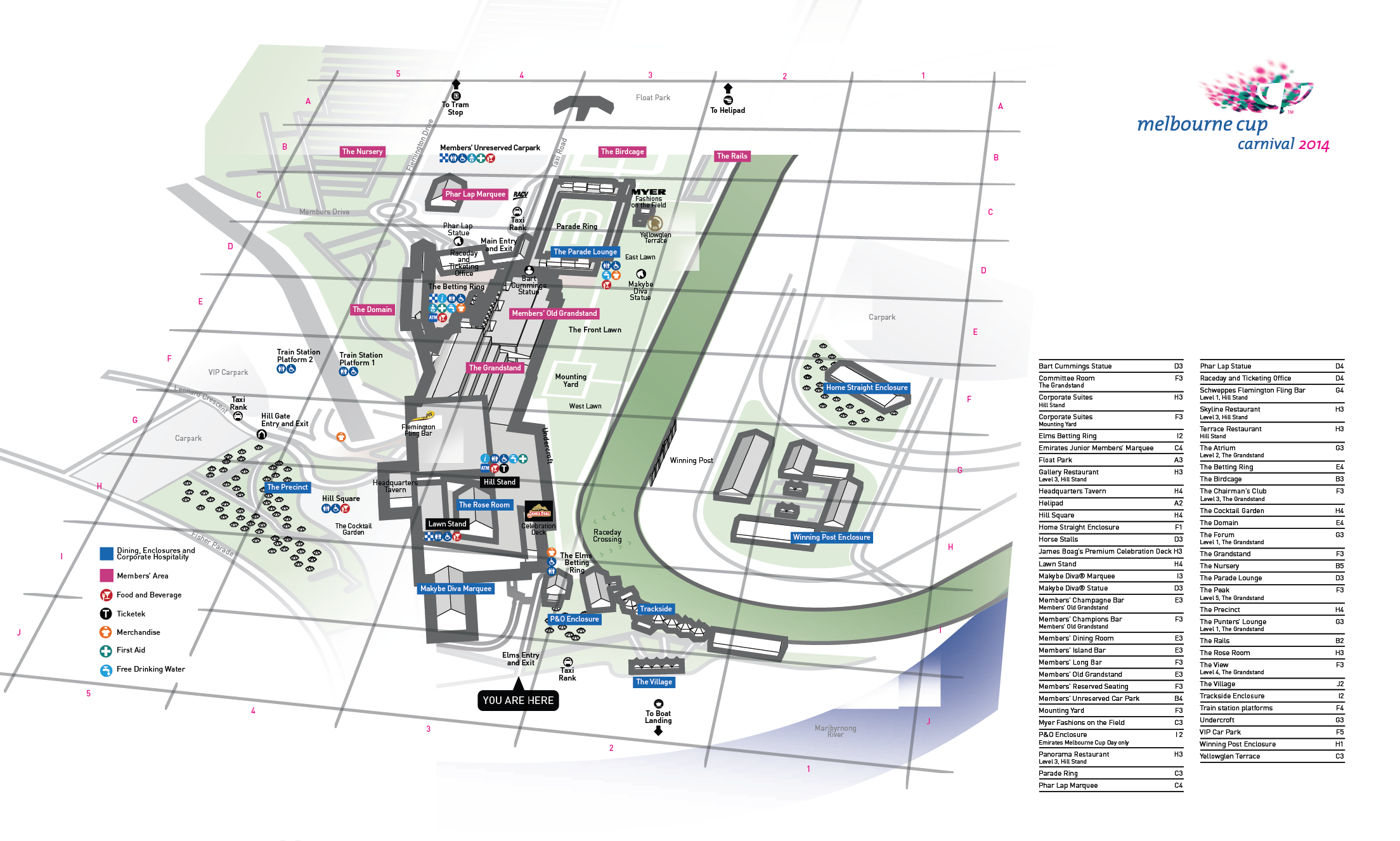 Map Of Flemington Racecourse