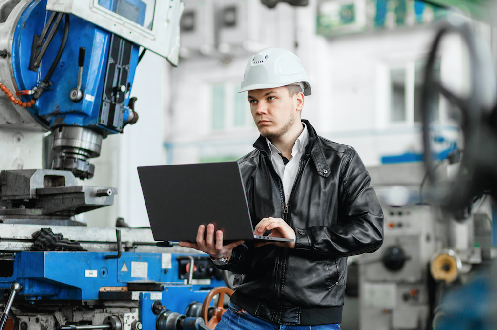 industrial engineer working in a factory