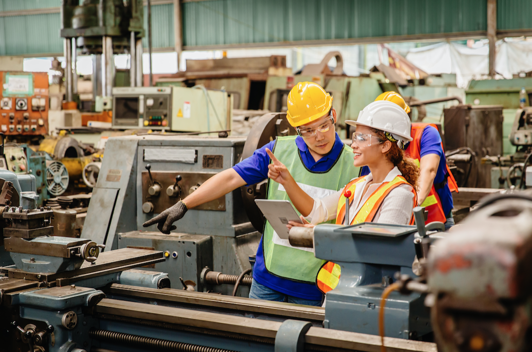 industrial engineers at work