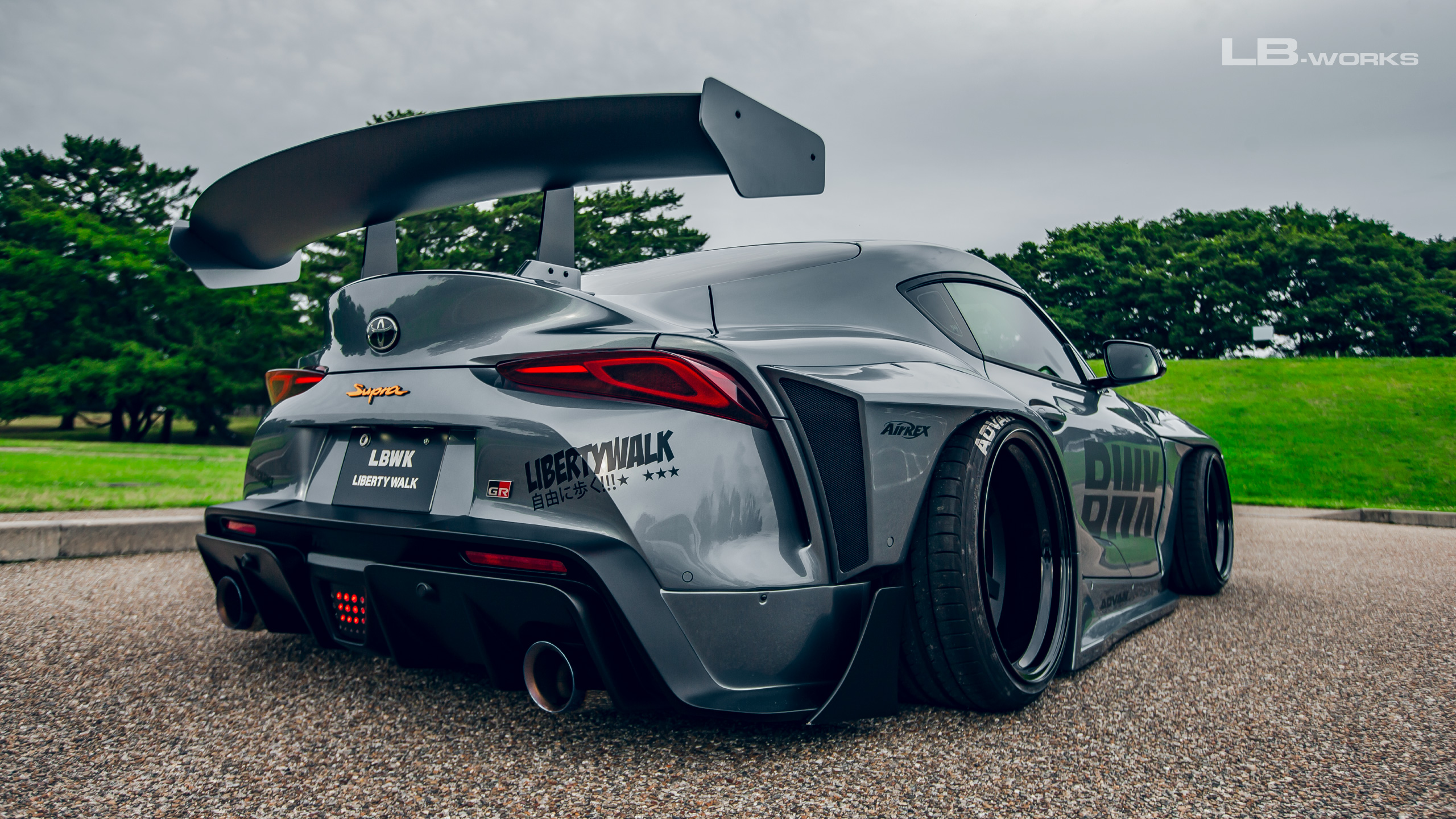 New Toyota Supra Gets Wide With Liberty Walk Body Kit Toyota Supra ...