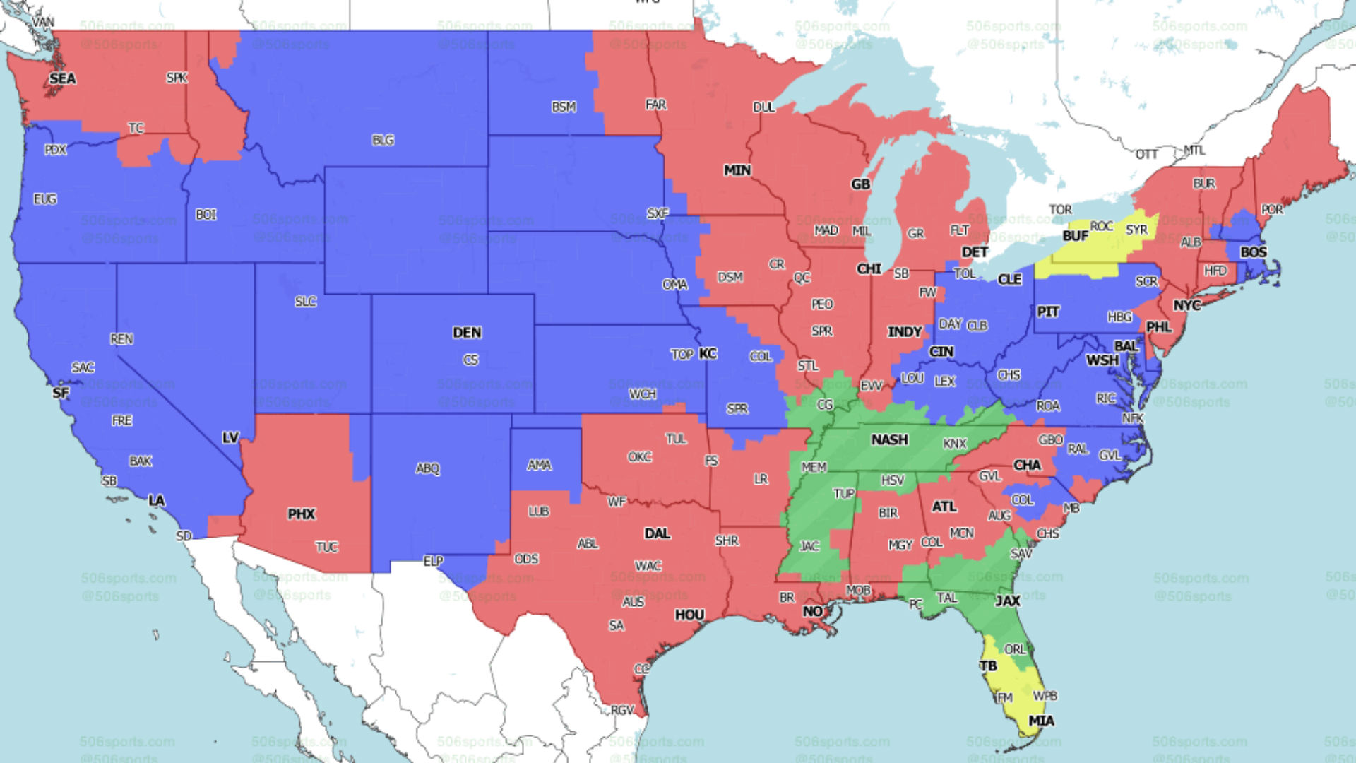 Nfl Coverage Map Week 12 2024 Norah Cassaundra