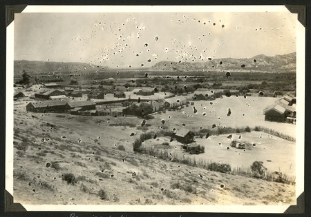 Overview of the town of El Rosario, looking west toward the Pacific ...