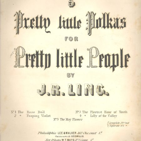 5 little polkas for pretty little people sheet music cover