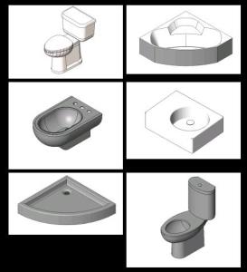 Bathroom Fixtures Set