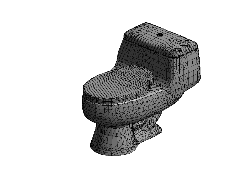 Toilet one piece generic arctic model