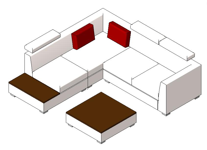 Modern L-Shaped Sofa