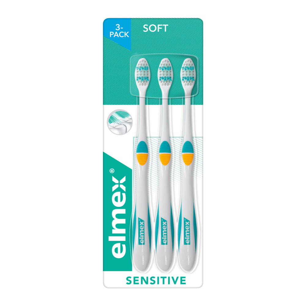 elmex Zahnpasta Sensitive Professional Extra Soft Toothbrush 3 Pack