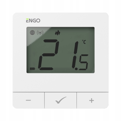 ENGO E25-BATW Internetowy regulator temperatury ZigBee bateryjny BIAŁY