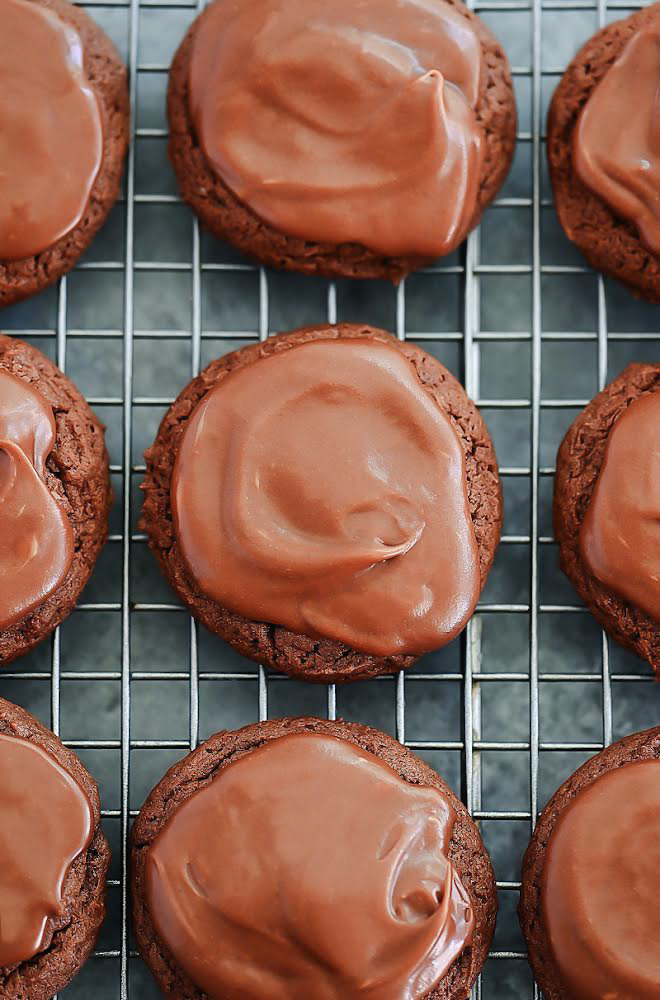 Chocolate Sheet Cake Cookies