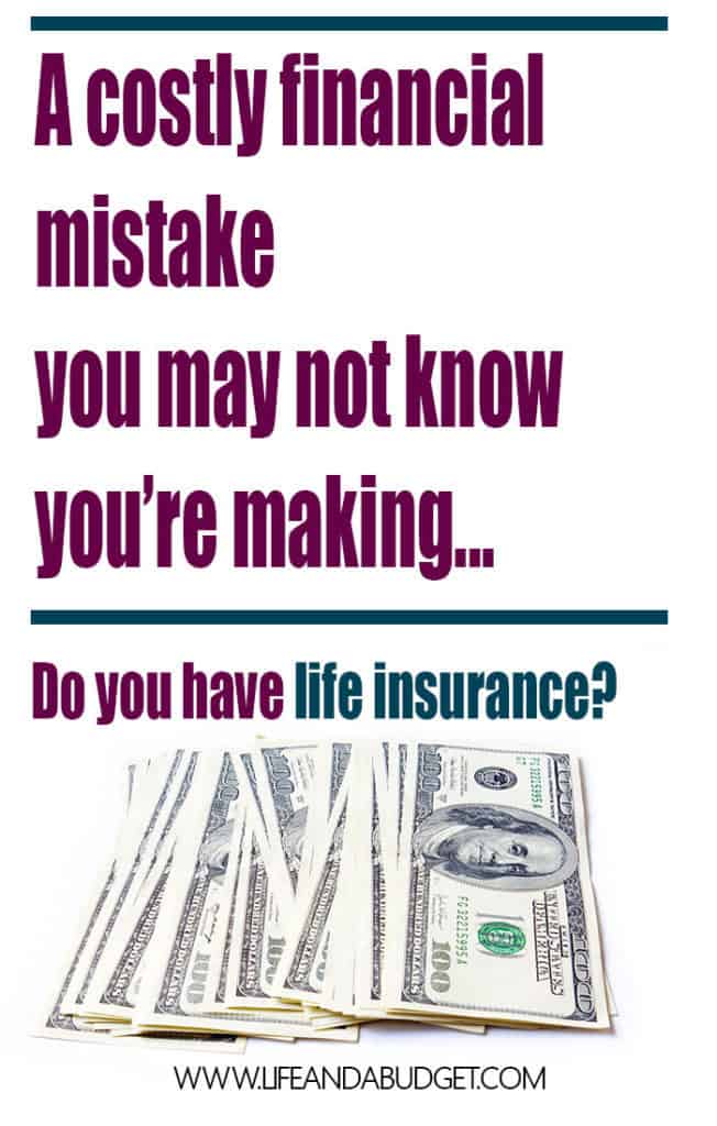 One of the biggest mistakes many people make financially is not purchasing life insurance! Don't make the same mistakes! Term-insurance is affordable and you can get some today!