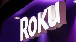 Roku logo on screen