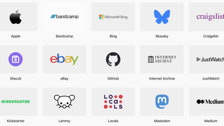 The Feeds page of OpenRSS.org showing logos for sites including Apple, Craigslist, Github, and more.