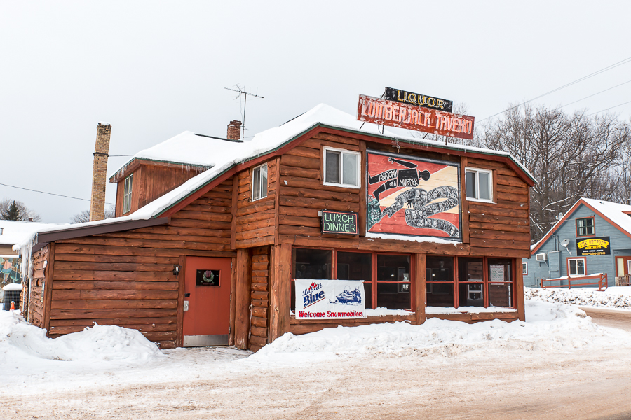 Lumberjack Tavern Big Bay - U.P. Winter - 2014 -1