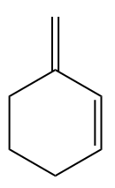 Chemical structure of a compound for ozonolysis reaction.