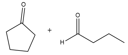 Ozonolysis reaction showing reactants and products for predicting alkene structure.