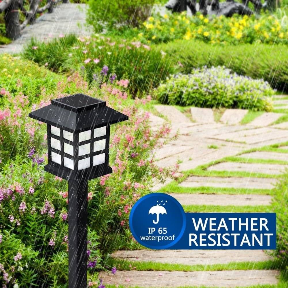 2/4/6/8pcs Led Solar Pathway Lights Waterproof Outdoor Solar Lamp for Garden/Landscape/Yard/Patio/Driveway/Walkway Lighting Deck Pathway Lights Outdoor Landscape Lightings