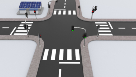 Solar Powered Traffic Light System