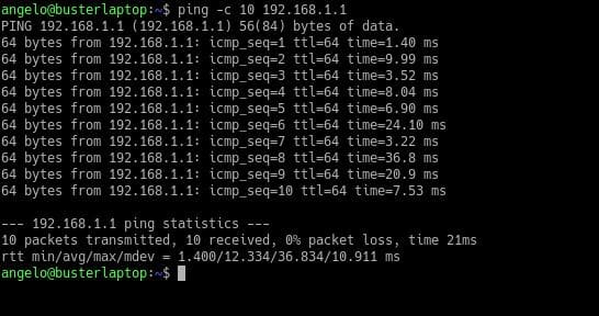 Using the Linux ping command