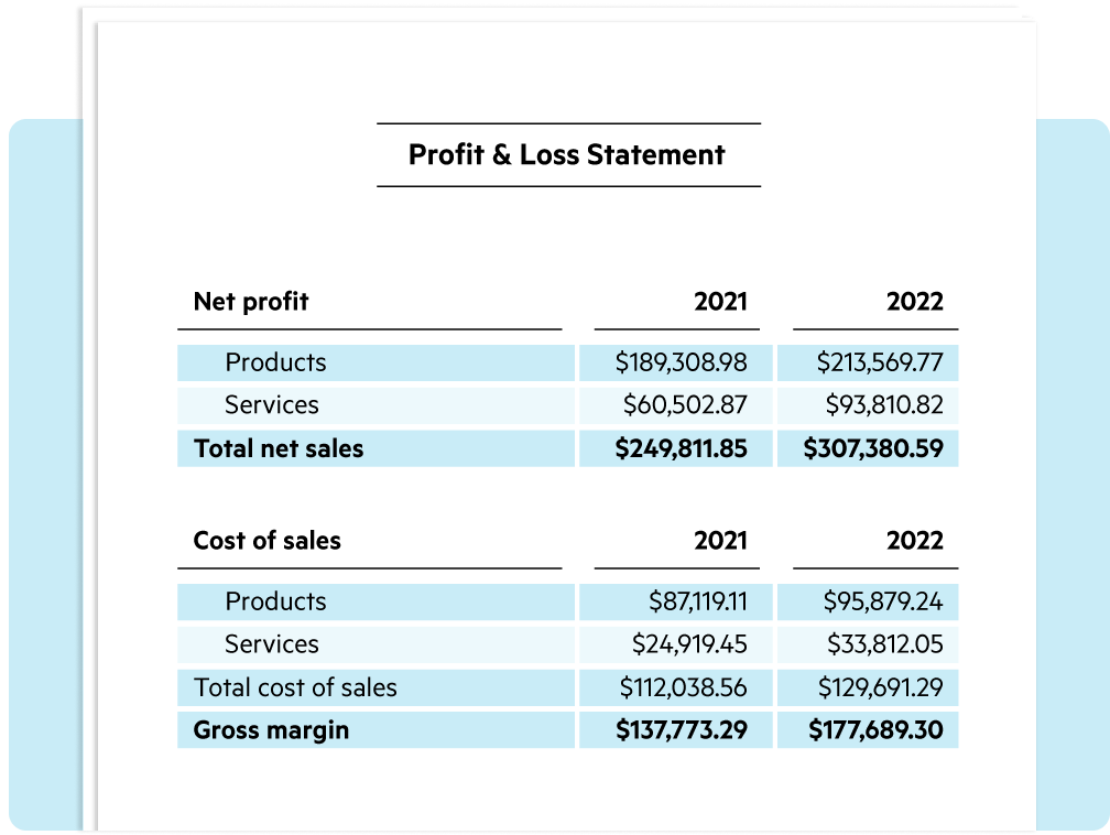 Profit and Loss Statement Guide and Free Templates | Lili