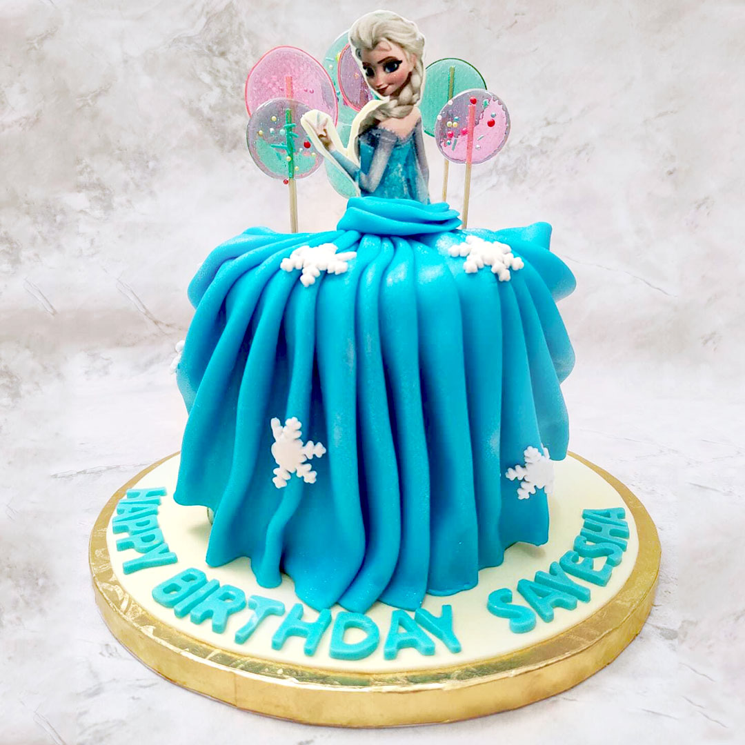 Elsa Dress Cake | Frozen Themed Cake | Elsa Cake – Liliyum ...