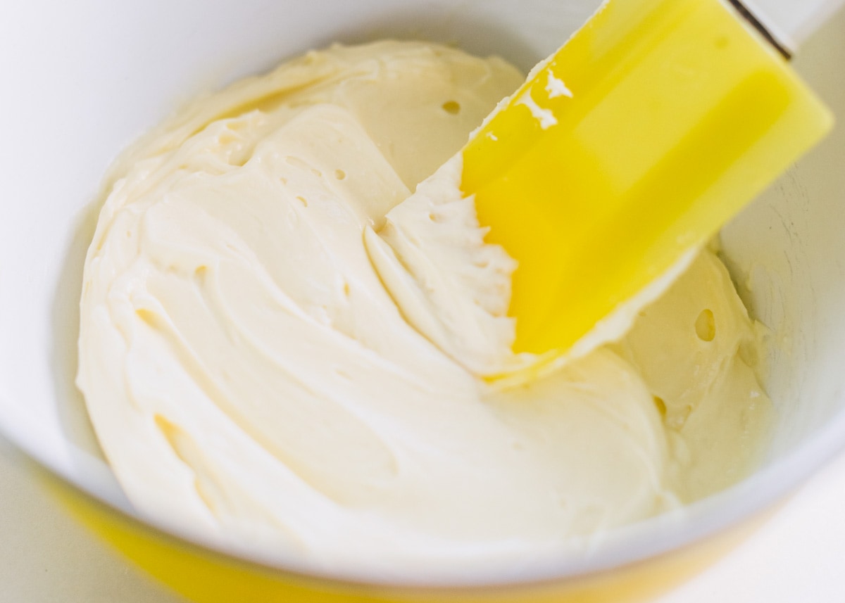 Coffee cake batter in bowl