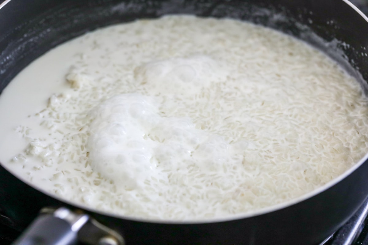 how to make rice pudding in a skillet