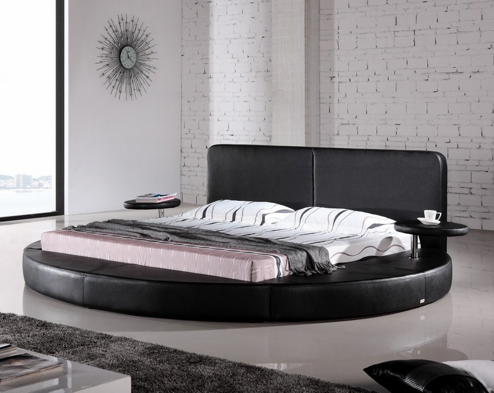 Oslo Round King Leatherette Bed