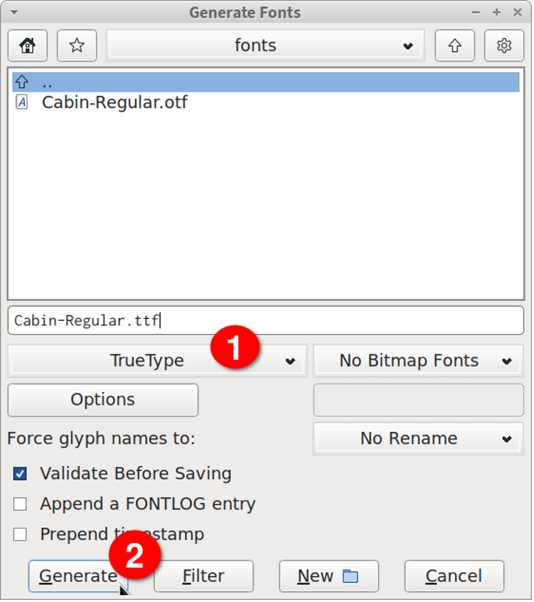 How to Convert Fonts to TTF and OTF Formats in Linux