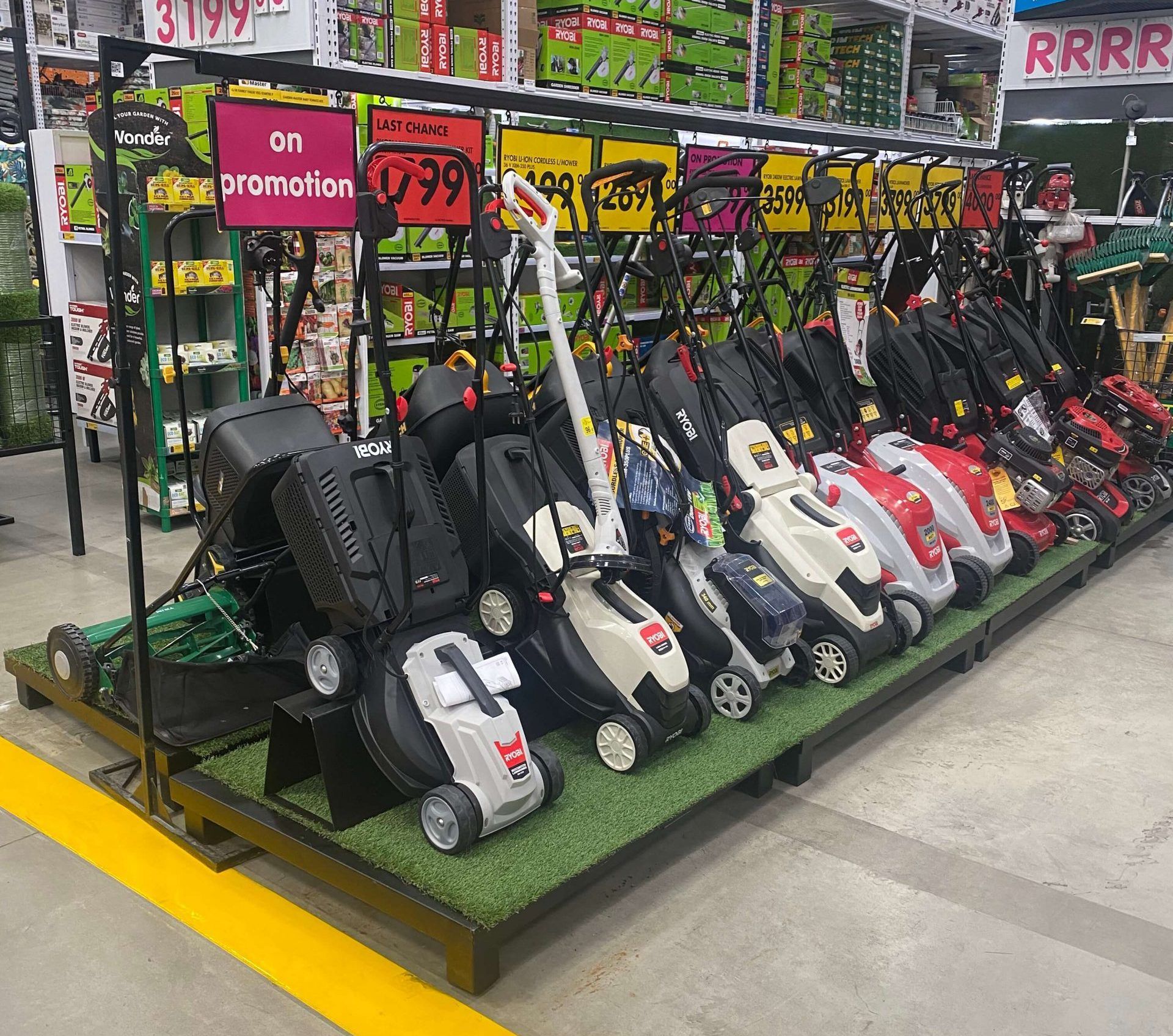 Lawnmower Display Units