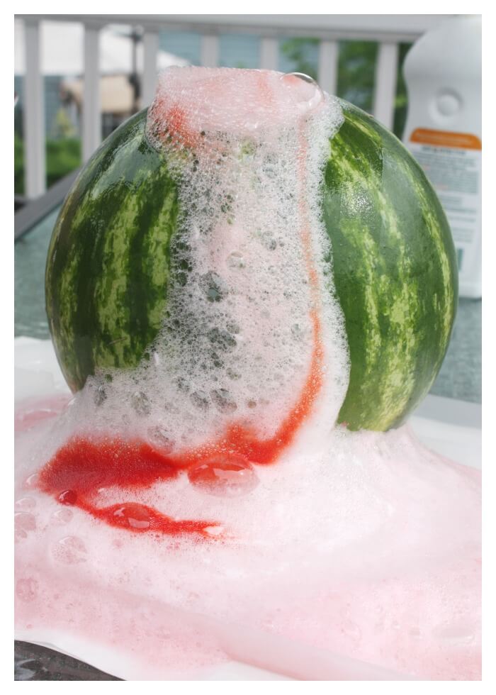 Watermelon Volcano Science Activity for Kids