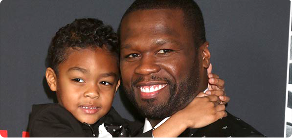 Curtis Jackson (50 Cent) and son Sire Photo 