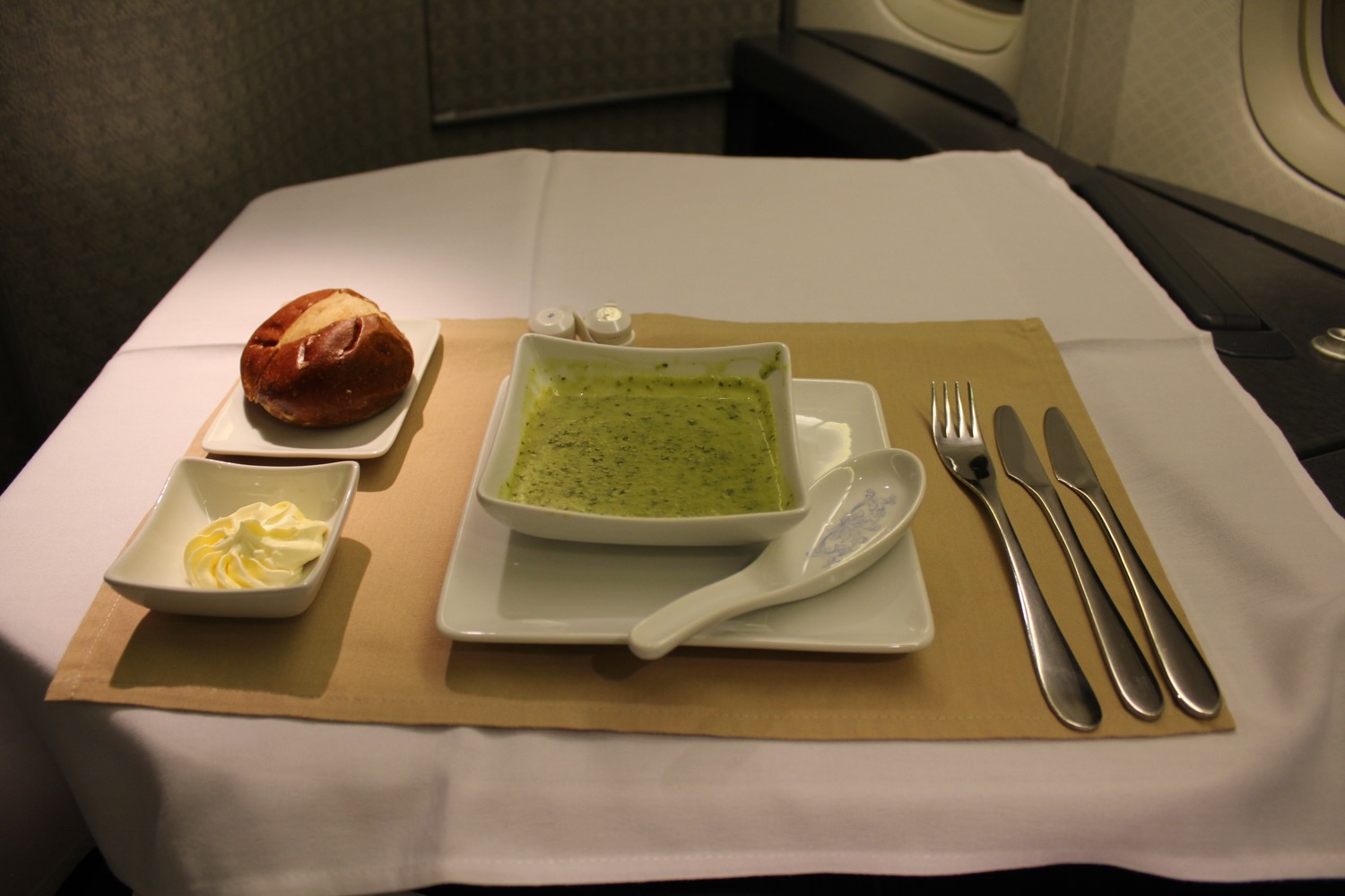 a plate of food on a table