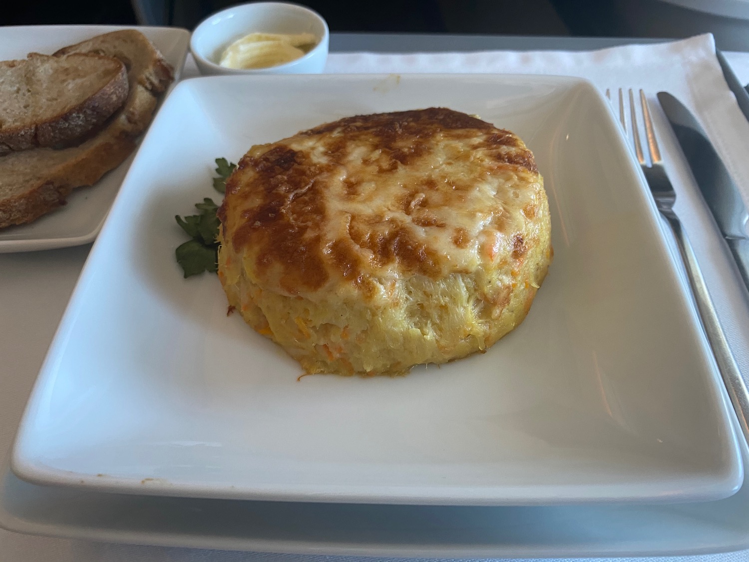 a plate of food on a table