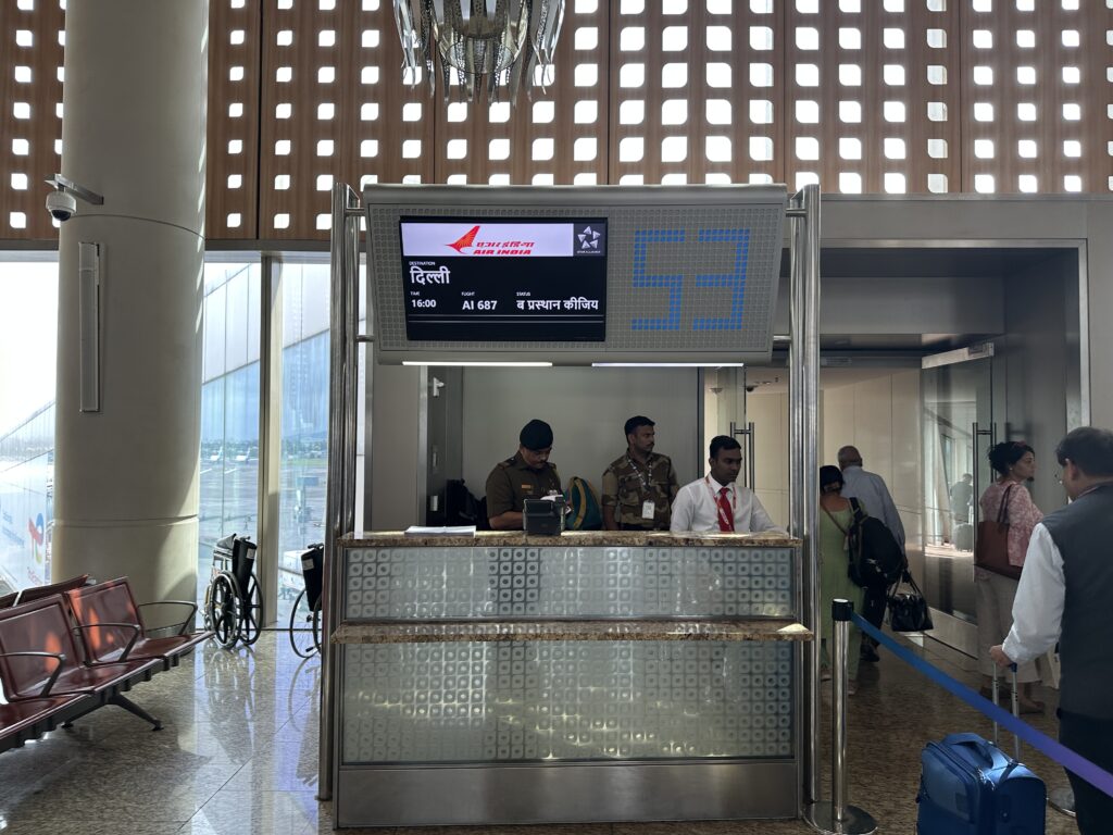 people standing at a counter