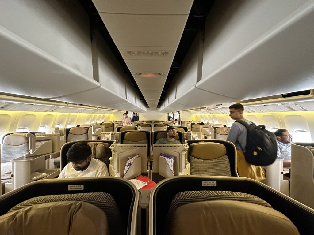 people inside of an airplane