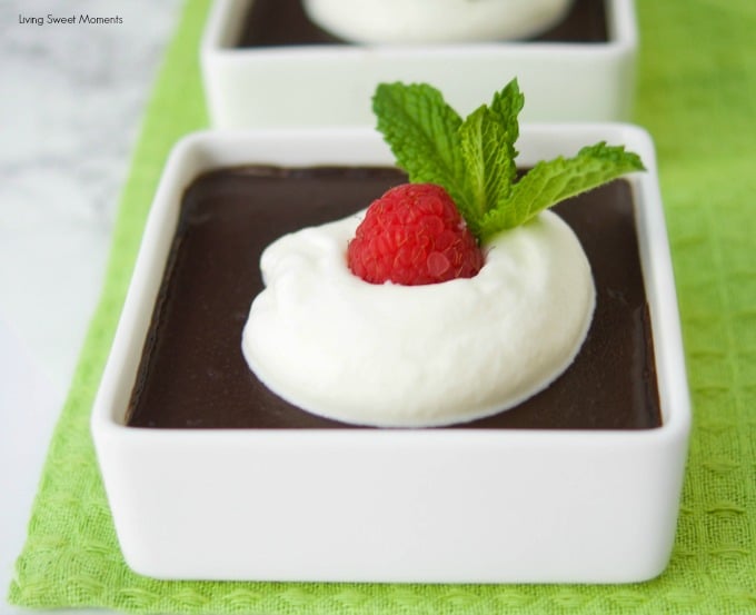 This decadent Sugar Free Chocolate Pudding recipe is made from scratch and is perfect as a weeknight dessert. It's low calorie, gluten free and delish!