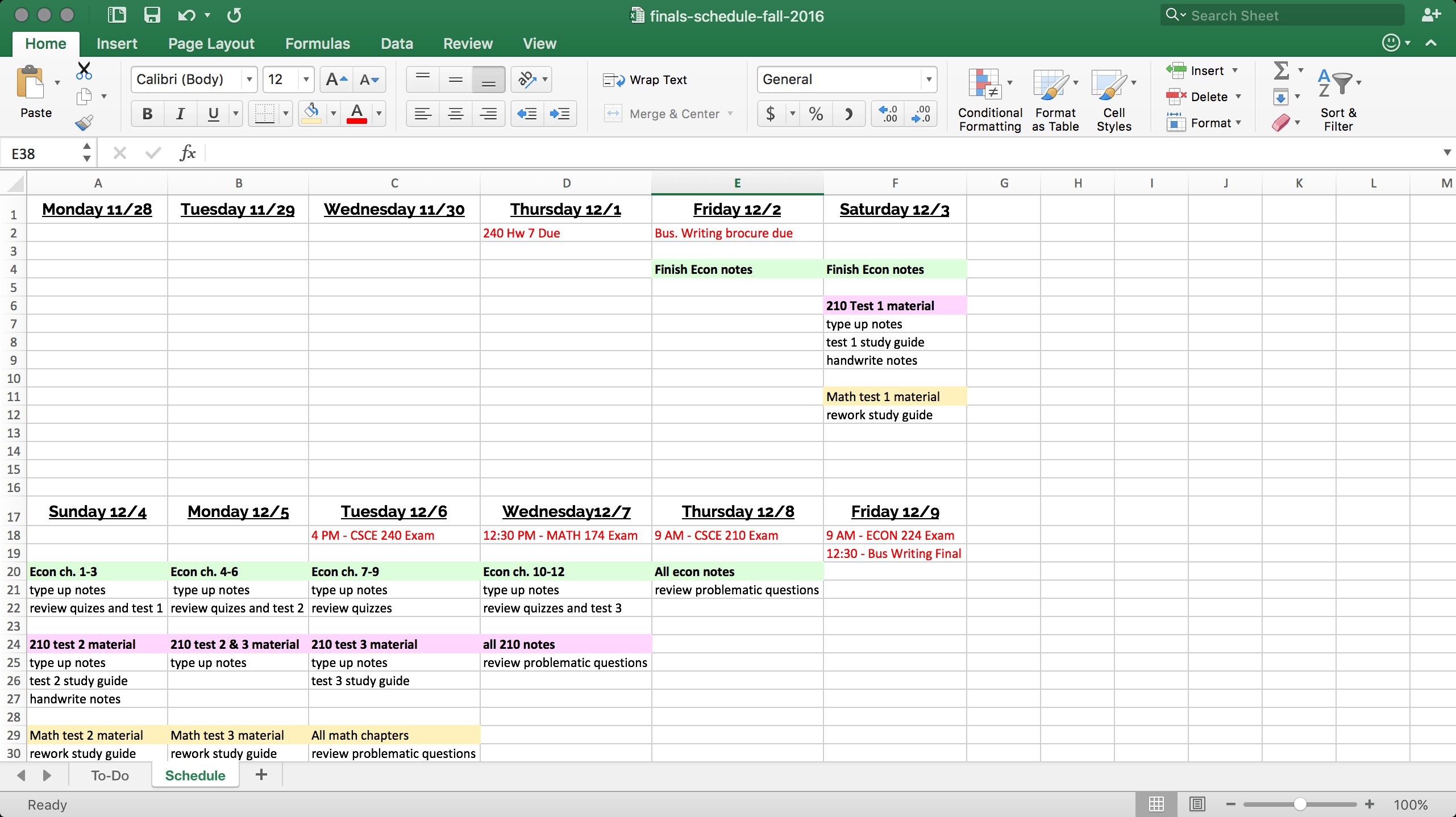 Don't fall behind this finals season! Create your very own finals study plan to make sure you get those A's and avoid all the unnecessary stress.