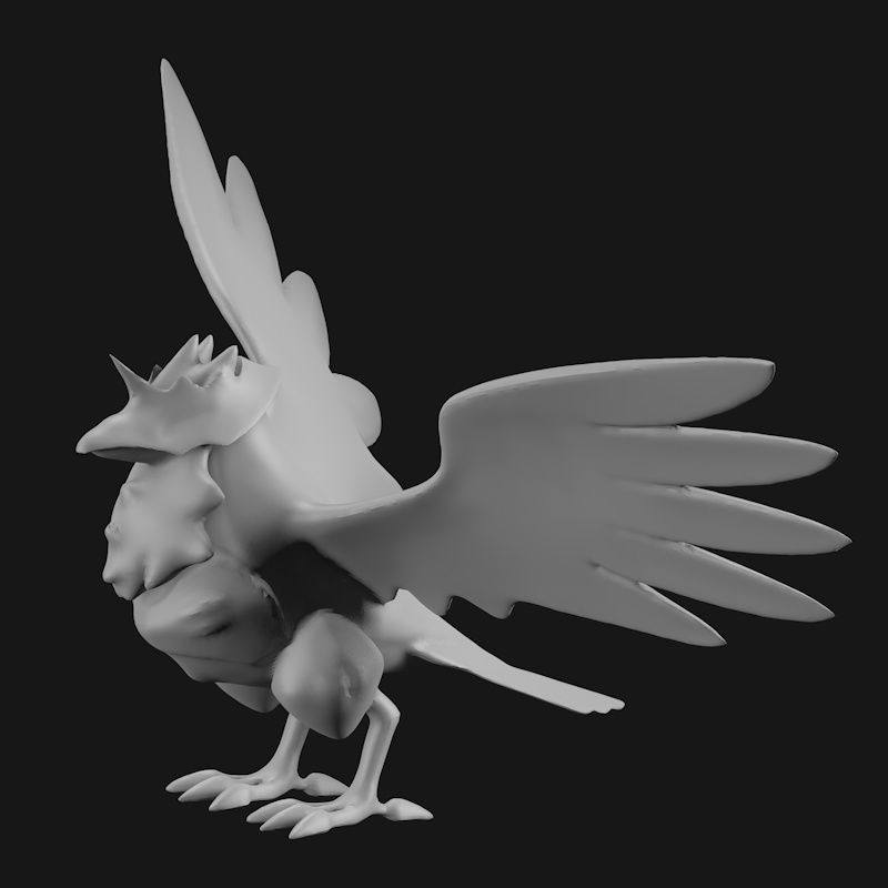 Corviknight 3d printing model STL, Pokémon