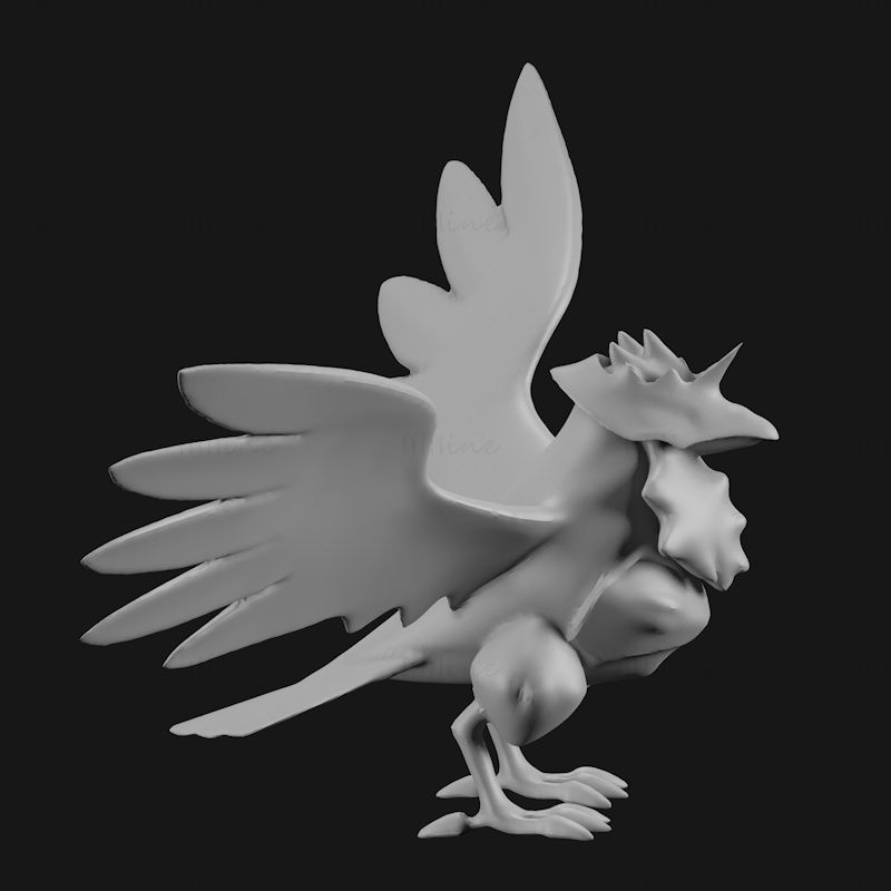 Corviknight 3d printing model STL, Pokémon