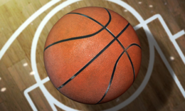 basketball on court 2