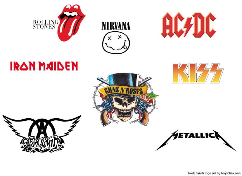 Rock Band Logos, Band Logos🥘 Descubra a emoção do jogo online com a ...