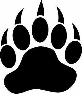 Bear Paw Logo - Bear Paw Print Vinyl Decal Sticker Car Truck Wall U Pick SIZE + ...