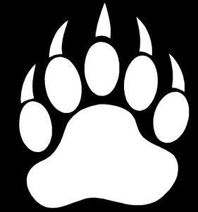 Bear Paw Logo - Bear Paw Prints Vinyl Graphics Car Decals, Sticker | eBay