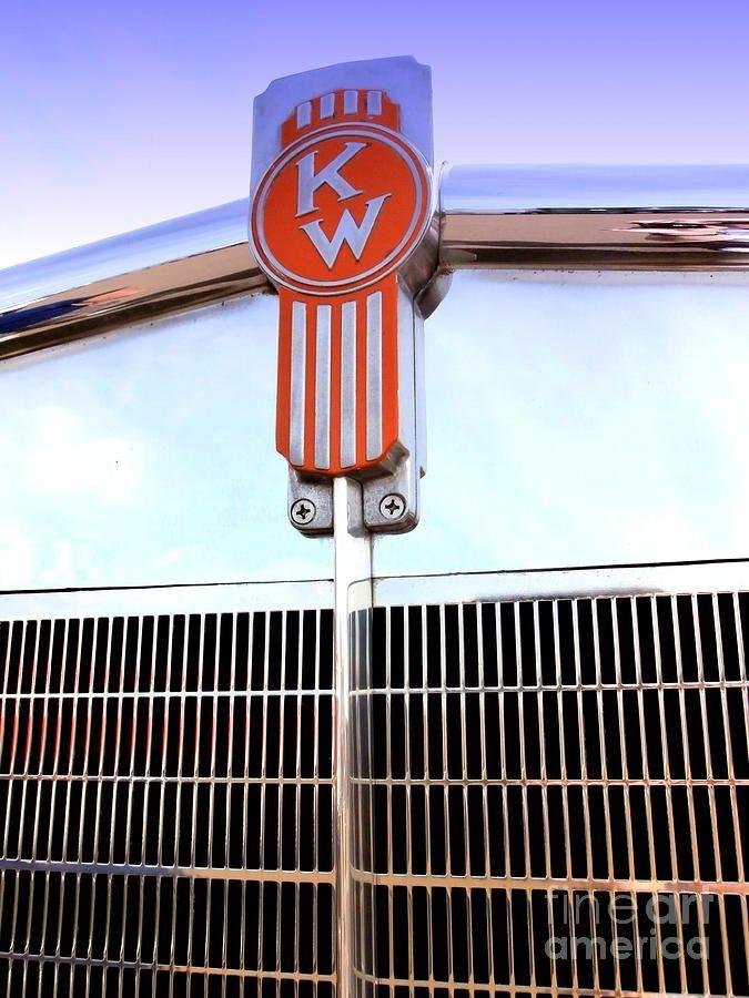 Kenworth Grill Logo - Kenworth Insignia And Grill Photograph by Karyn Robinson