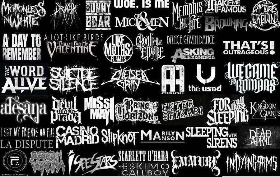 Screamo Band Logo - Band Logos/Symbol Collage | Logos/Symbols | Pinterest | Band logos ...