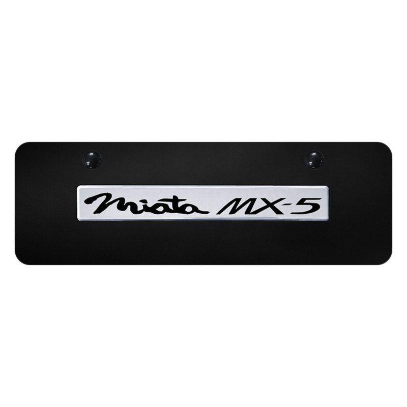 MX-5 Logo - Autogold® Plate with 3D Chrome Miata MX5 Logo