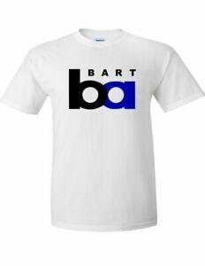 Bart Logo - Details about BART Logo Bay Area Rapid Transit San Francisco SF Oakland  White Cotton T-shirt