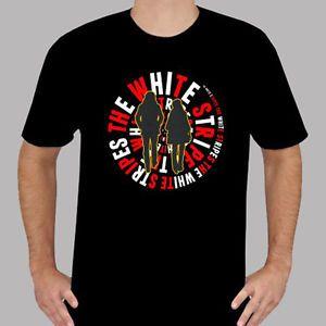 The White Stripes Logo - New The White Stripes *Logo Rock Music Duo Men's Black T-Shirt Size ...