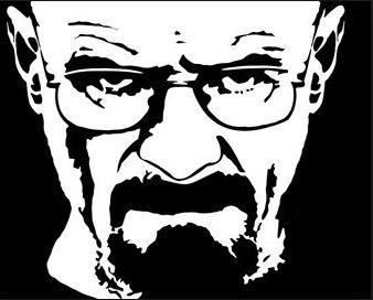 Breaking Bad Black and White Logo - Walter White Breaking Bad Funny Bumper Sticker Car Van Bike Sticker ...